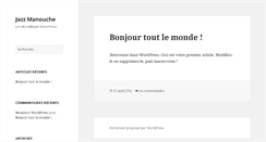Desktop Screenshot of jazzmanouche.fr